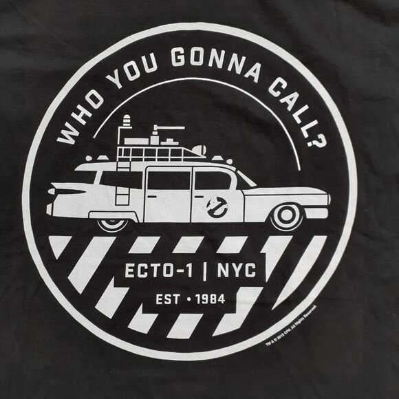 Ghostbusters Ecto 1 Who You Gonna Call? - New 2XL Black T-Shirt - Picture 2 of 4